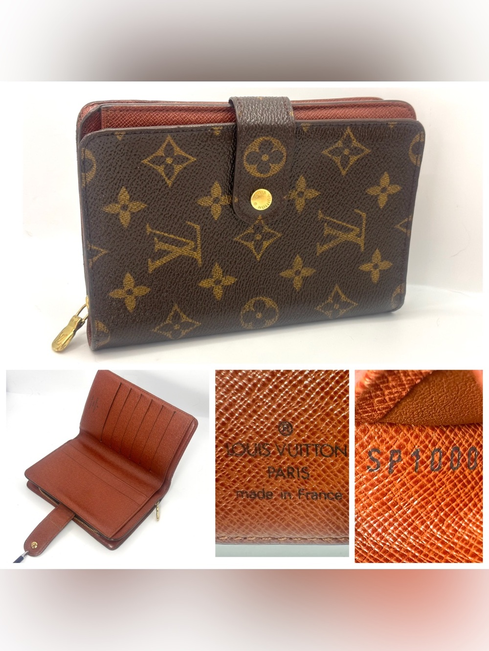 Louis Vuitton Monogram Zippy Zip Around Papier wallet excellent no peelings